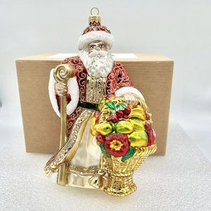 Joy Collection Ornament "Harvest Santa” Swarovski Viktoria Anna